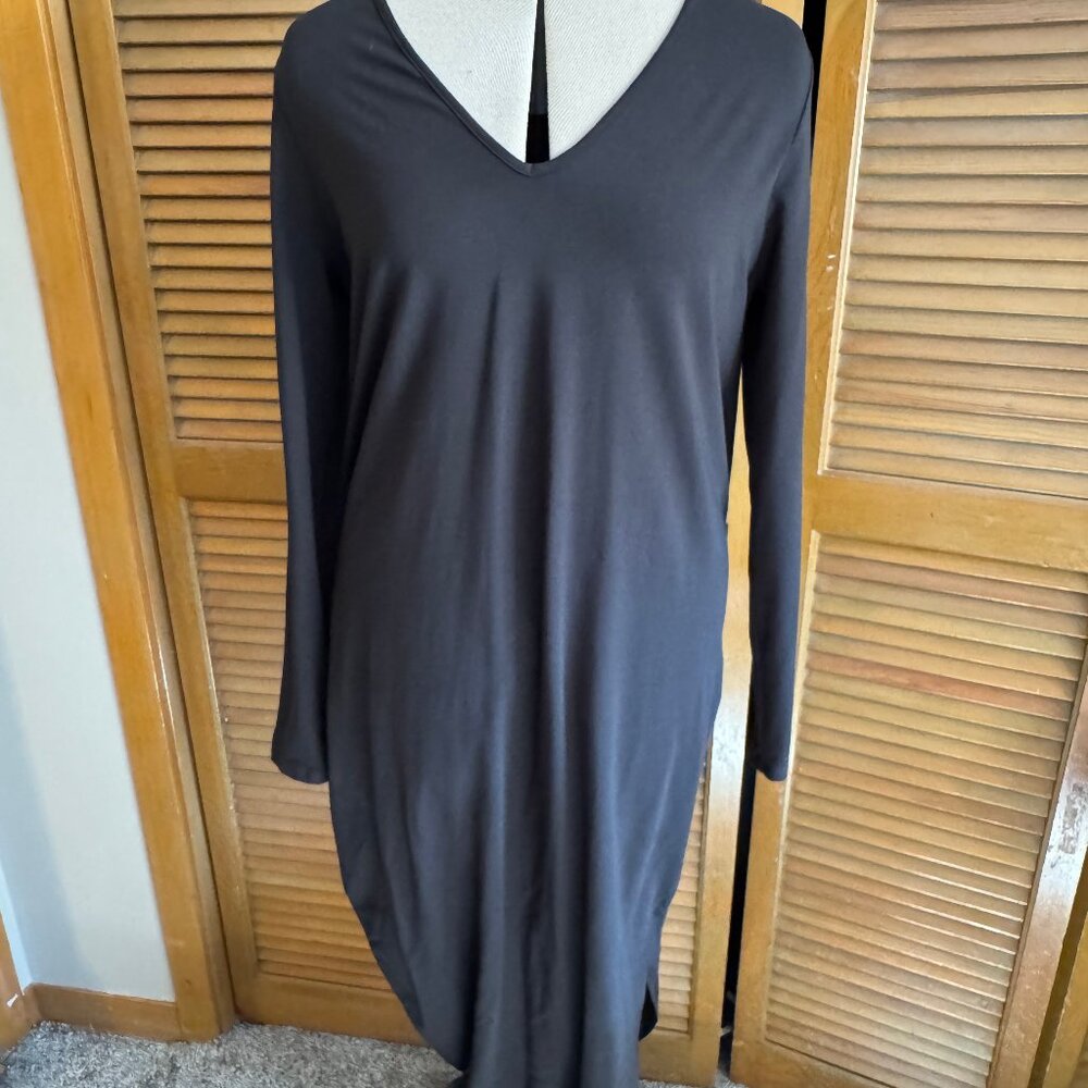 Universal Standard Geneva Dress Black Long Sleeve Size XS (US 10-12)